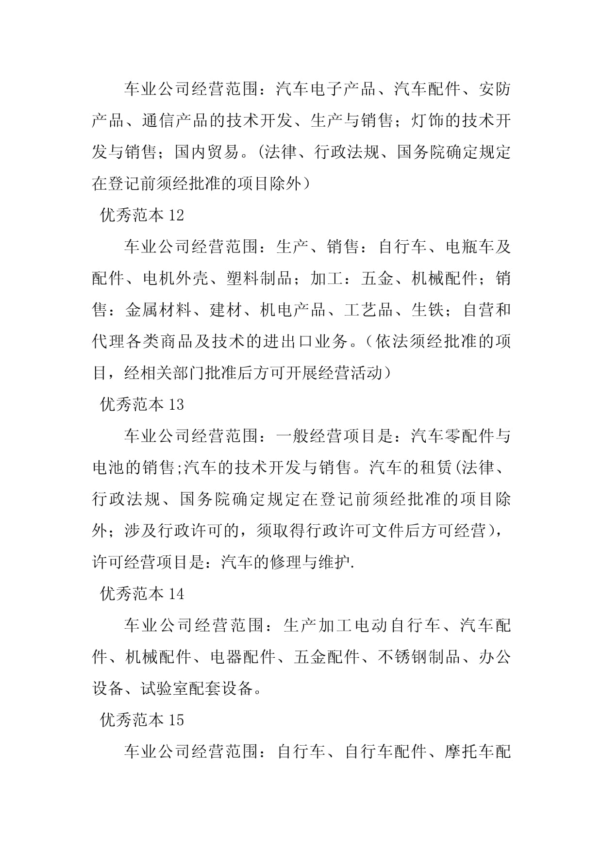2023年車業經營范圍新方向 通訊產品技術開發的50個商業范本詳解